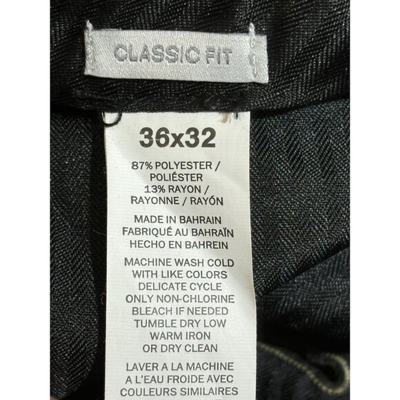 Perry Ellis Travel Luxe Classic Fit Pants Mens 36x32 FolioFlex Rock Taupe - Picture 7 of 11